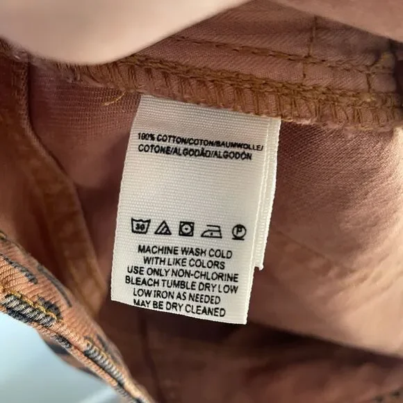 Free People We The Free Denim Mini Skirt Leopard Print Brown Black Women's 28 - Picture 8 of 12